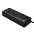 USB инвертор за кола, Type-C, CN/US/EU, 150W - Baseus (CGNB020101) - Черен
