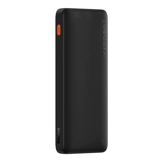 Външна USB батерия, Type-C, Micro-USB, 20W, 10000mAh + Type-C кабел - Baseus Airpow (PPQD090001) - Черен