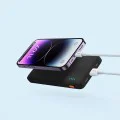 Външна USB батерия, Type-C, Micro-USB, 20W, 10000mAh + Type-C кабел - Baseus Airpow (PPQD090001) - Черен