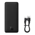 Външна USB батерия, Type-C, Micro-USB, 20W, 10000mAh + Type-C кабел - Baseus Airpow (PPQD090001) - Черен