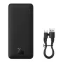 Външна USB батерия, Type-C, Micro-USB, 20W, 10000mAh + Type-C кабел - Baseus Airpow (PPQD090001) - Черен