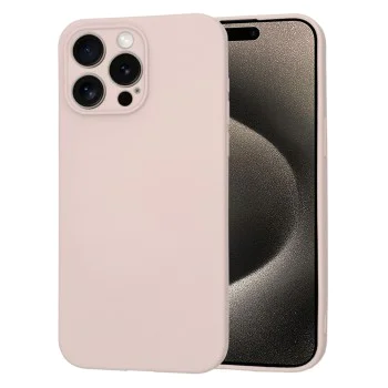 Калъф за iPhone 15 Pro Max - Techsuit - SoftFlex - Розов пясък
