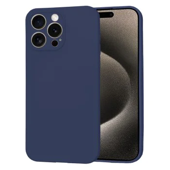 Калъф за iPhone 15 Pro Max - Techsuit - SoftFlex - Тъмносин