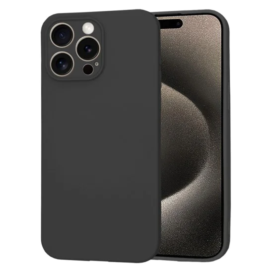 Калъф за iPhone 15 Pro Max - Techsuit - SoftFlex - Черен