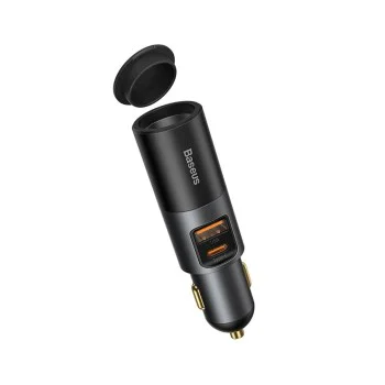 Зарядно за кола, USB, Type-C, 120 W - Baseus Share Together (CCBT-C0G) - сиво