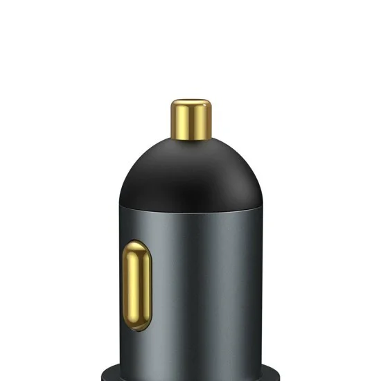 Зарядно за кола, USB, Type-C, 120 W - Baseus Share Together (CCBT-C0G) - сиво