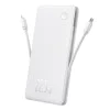Външна USB батерия, Type-C, двоен USB-C кабел, Lightning, 22.5W, 10000mAh - Baseus Airpow Air Lite (P10067501213-00) - бял