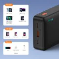 Външна USB батерия, Type-C, Micro-USB, 20W, 20000mAh - Baseus Airpow (P10022804113-00) - Черна