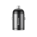 Зарядно за кола, бързо зареждане, 30 W - Baseus Tiny Star Mini (C00035000817-Z1/VCHX-A0G) - Космическо сиво