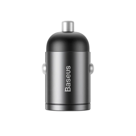 Зарядно за кола, бързо зареждане, 30 W - Baseus Tiny Star Mini (C00035000817-Z1/VCHX-A0G) - Космическо сиво