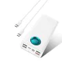 Външен батериен пакет 4x USB, Type-C, Lighting, Micro-USB, Fast Charge, 65W, 26800mAh - Baseus Amblight (P1002240222223-00) - Бял