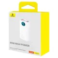 Външен батериен пакет 4x USB, Type-C, Lighting, Micro-USB, Fast Charge, 65W, 26800mAh - Baseus Amblight (P1002240222223-00) - Бял