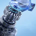 Вентилатор за телефон с бутон - (SL16) - Черен