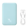 Baseus - Power Bank Mini Air (P10059002313-00) - Type-C, MagSafe зареждане, 20W, 6000mAh, с кабел Type-C, 30 см - Син
