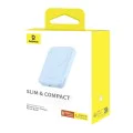 Baseus - Power Bank Mini Air (P10059002313-00) - Type-C, MagSafe зареждане, 20W, 6000mAh, с кабел Type-C, 30 см - Син