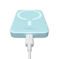 Baseus - Power Bank Mini Air (P10059002313-00) - Type-C, MagSafe зареждане, 20W, 6000mAh, с кабел Type-C, 30 см - Син