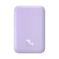 Външна батерия Type-C Type-C, безжично зареждане, 20W, 6000mAh + кабел Type-C, 30cm - Baseus Mini Air (P10059002513-00) - лилав