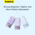 Външна батерия Type-C Type-C, безжично зареждане, 20W, 6000mAh + кабел Type-C, 30cm - Baseus Mini Air (P10059002513-00) - лилав