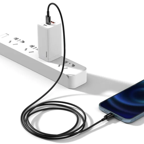 Baseus - Data Cable Superior Series (CATLYS-A01) - Type-C към Lightning PD, 20W, 1m - Черен