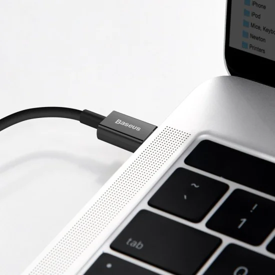 Baseus - Data Cable Superior Series (CATLYS-A01) - Type-C към Lightning PD, 20W, 1m - Черен