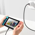 Baseus - Кабел за данни Flash Series 2in1 (CA1T2-F01) - Type-C към Type-C, Lightning 100W, 1.2m - Черен