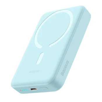 USB-C външна батерия, MagSafe, 10000mAh, 30W - Baseus Mini (PPCX110203) - син