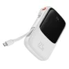 Външен пакет батерии Lightning, 2x Type-C, USB, 22,5 W, 10000 mAh + Type-C кабел, 3 A - Baseus Qpow Pro (PPQD020102) - бял