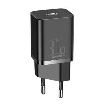 Зарядно устройство Priza, USB-C, 30W - Baseus Super Si (CCSUP-J01) - черно