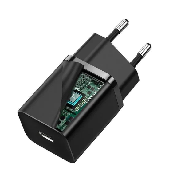 Зарядно устройство Priza, USB-C, 30W - Baseus Super Si (CCSUP-J01) - черно