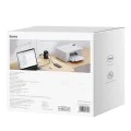 Зарядно устройство 3 x AC, USB, Type-C с кабел Type-C, 65 W, щепсел за САЩ - Baseus (PSLR000101) - черно