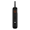 Baseus - Power Bank Qpow Pro+ (P10055002113-00) - Lightning, 2x Type-C, USB, 22.5W, 20000mAh, Кабел Type-C, 30 см - Черен