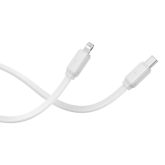 Baseus - Power Bank Qpow Pro+ (P10055002223-00) - Lightning, 2x Type-C, USB, 22.5W, 20000mAh, Кабел Type-C, 30 см - Бял