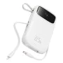 Baseus - Power Bank Qpow Pro+ (P10055002223-00) - Lightning, 2x Type-C, USB, 22.5W, 20000mAh, Кабел Type-C, 30 см - Бял