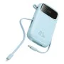 Baseus - Power Bank Qpow Pro+ (P10055002313-00) - Lightning, 2x Type-C, USB, 22.5W, 20000mAh, Кабел Type-C, 30 см - Син