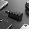 Baseus - Зарядно за стена GaN Lite (CCGAN2L-B01) - Бързо зарядно, USB, Type-C, 65W - Черно