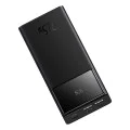 Външен пакет батерии 2x USB, Type-C, Micro-USB, 22.5W, 20000mAh + Type-C кабел, 3A, 30cm - Baseus Star-Lord (PPXJ080001) - Черен