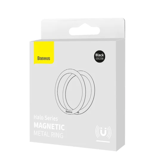 MagSafe Charging Ring Adapter (комплект 2) - Baseus Magnetic Series (PCCH000001) - черен
