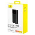 Външен пакет батерии 2x USB, Type-C, Micro-USB, 30W, 20000mAh + Type-C кабел, 3A, 30cm - Baseus Star-Lord (P1002290904113-00) - Черен