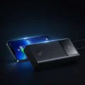 Външен пакет батерии 2x USB, Type-C, Micro-USB, 30W, 20000mAh + Type-C кабел, 3A, 30cm - Baseus Star-Lord (P1002290904113-00) - Черен