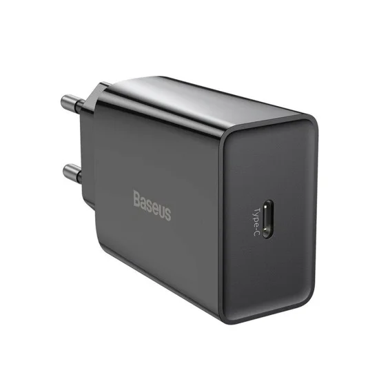 USB-C зарядно устройство, 20 W - Baseus Speed ​​Mini (CCFS-SN01) - черно