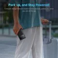 Външен пакет батерии 2x USB, Type-C, Micro-USB, 22.5W, 10000mAh + Type-C кабел, 3A, 30cm - Baseus Star-Lord (PPXJ100001) - черен