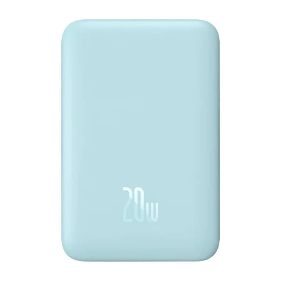 USB-C външна батерия, MagSafe, 10000mAh, 20W - Baseus Magnetic Mini (PPCX110103) - син