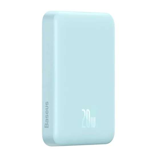 USB-C външна батерия, MagSafe, 10000mAh, 20W - Baseus Magnetic Mini (PPCX110103) - син