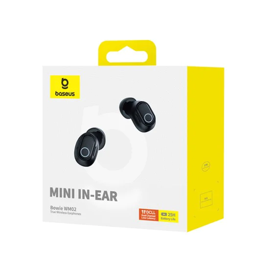 Bluetooth безжични слушалки - Baseus Bowie WM02 (NGTWW370201) - черни