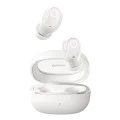 Bluetooth слушалка V5.3 с интелигентен дисплей, TWS - Baseus WM02+ (NGTWW370302) - кремаво бяло