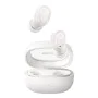 Bluetooth слушалка V5.3 с интелигентен дисплей, TWS - Baseus WM02+ (NGTWW370302) - кремаво бяло