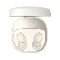 Bluetooth слушалка V5.3 с интелигентен дисплей, TWS - Baseus WM02+ (NGTWW370302) - кремаво бяло