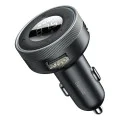 Baseus - FM модулатор и зарядно за кола Enjoy (CCLH-01) - USB-A, 3.4A с LED дисплей - черен