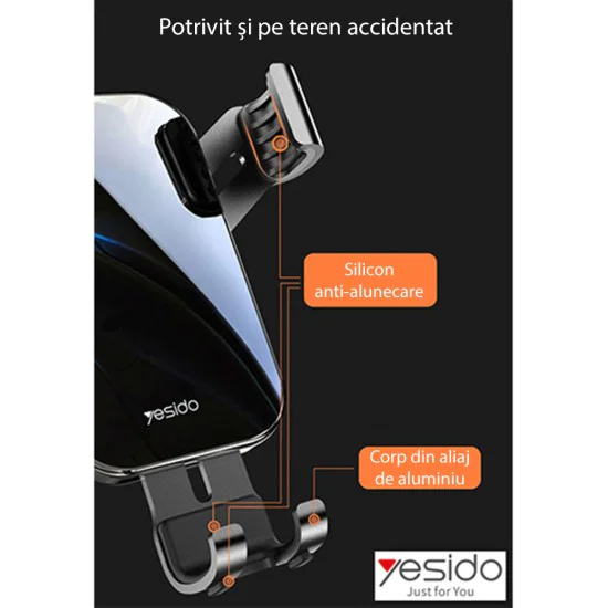 Yesido Gravity Grip (C87) - черен