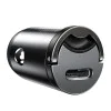 Зарядно за кола тип C, бързо зареждане, 30 W - Baseus Tiny Star Mini (C00035000817-Z2/VCHX-B0G) - Космическо сиво